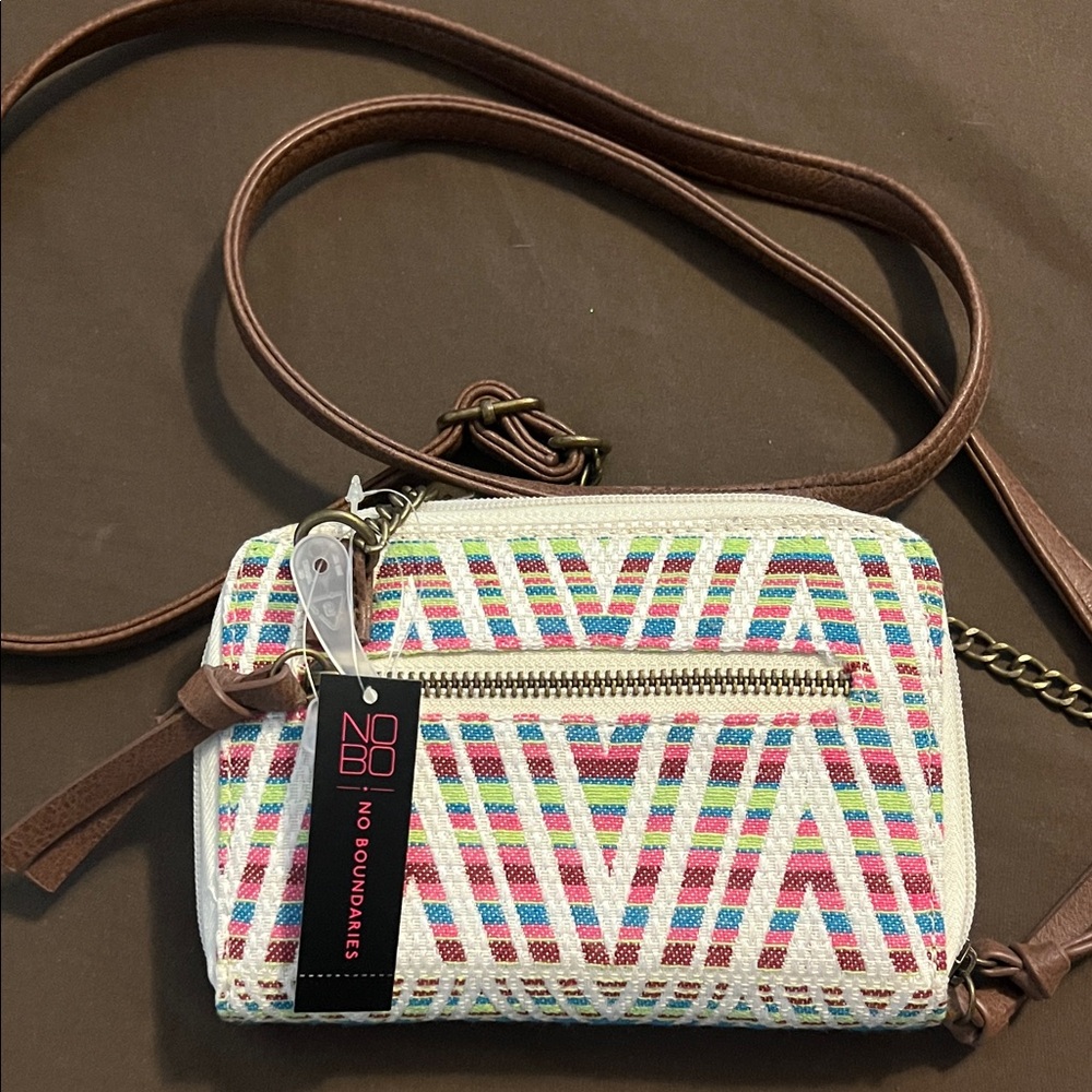 No Boundaries Colorful Striped Crossbody Bag